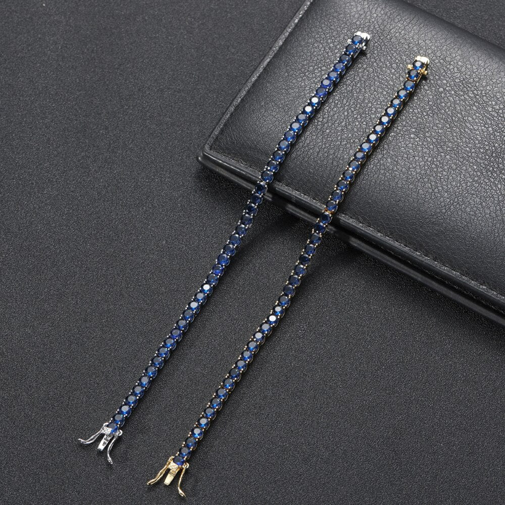 4MM TENNIS BRACLET Dark Blue stones