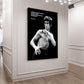Bruce Lee Portrait Motivational Canvas Painting Chinese Kung Fu Master