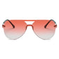 BELFAST |  Flat Single Lens Aviator Fashion Sunglasses