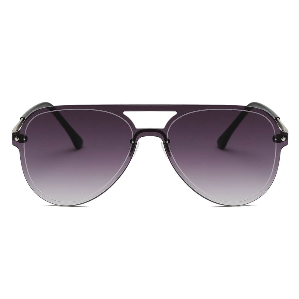 BELFAST |  Flat Single Lens Aviator Fashion Sunglasses