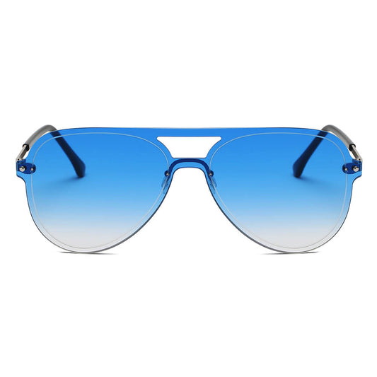 BELFAST |  Flat Single Lens Aviator Fashion Sunglasses