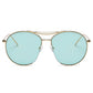 LOUDON | Oversize Tinted Lens Round Aviator Sunglasses