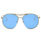 LOUDON | Oversize Tinted Lens Round Aviator Sunglasses