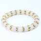 Classic Crystal Beads Natural Stone Bracelet For Women Men Rhinestones
