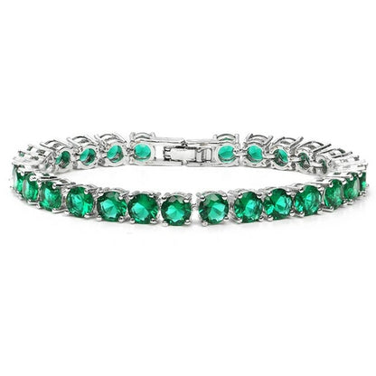 5MM Emerald Green TENNIS BRACELET by TRENDY