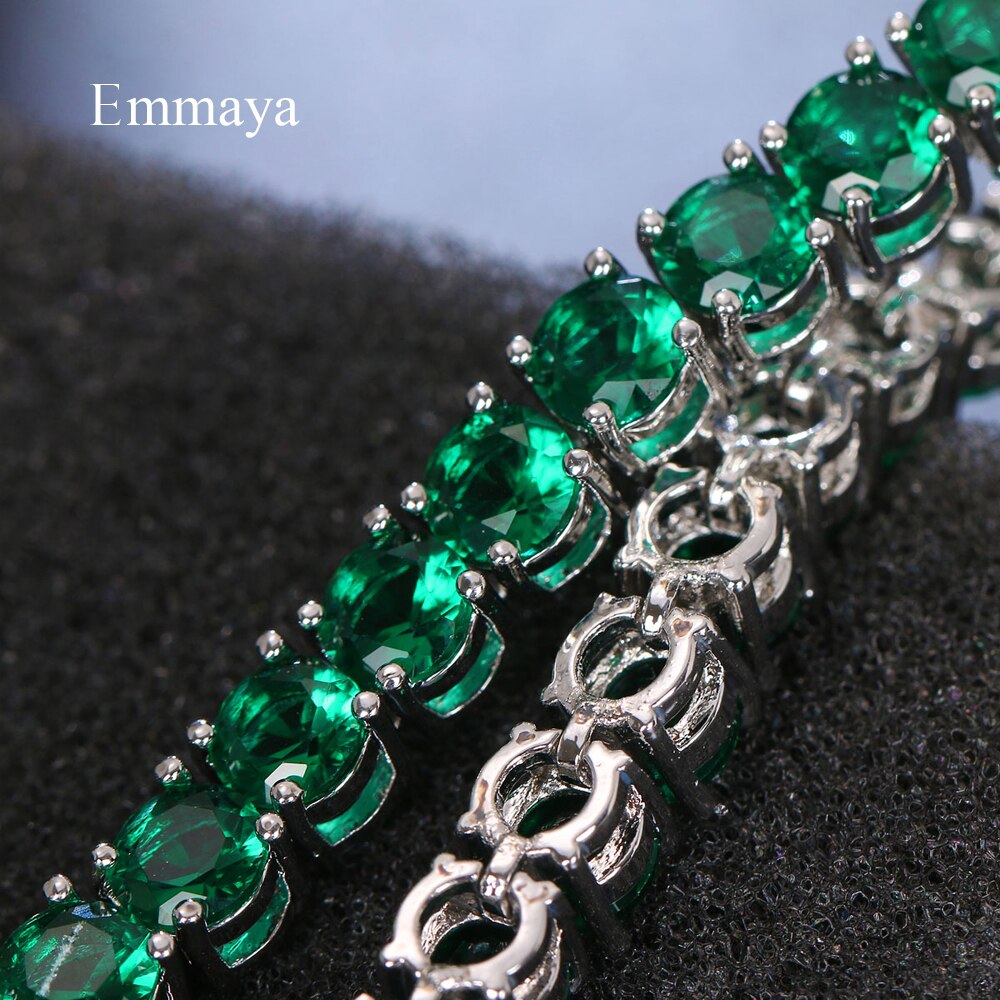 5MM Emerald Green TENNIS BRACELET by TRENDY