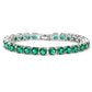 5MM Emerald Green TENNIS BRACELET by TRENDY