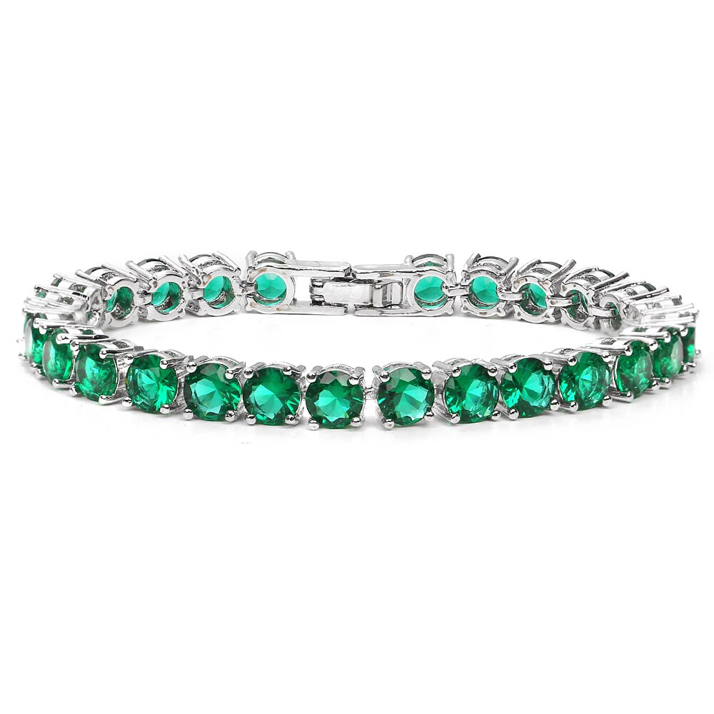 5MM Emerald Green TENNIS BRACELET by TRENDY