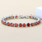 5MM TENNIS BRACELET AAA  Ocean Blue (Multiple Colors) CZ 925 SILVER