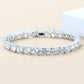 5MM TENNIS BRACELET AAA  Ocean Blue (Multiple Colors) CZ 925 SILVER