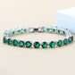 5MM TENNIS BRACELET AAA  Ocean Blue (Multiple Colors) CZ 925 SILVER