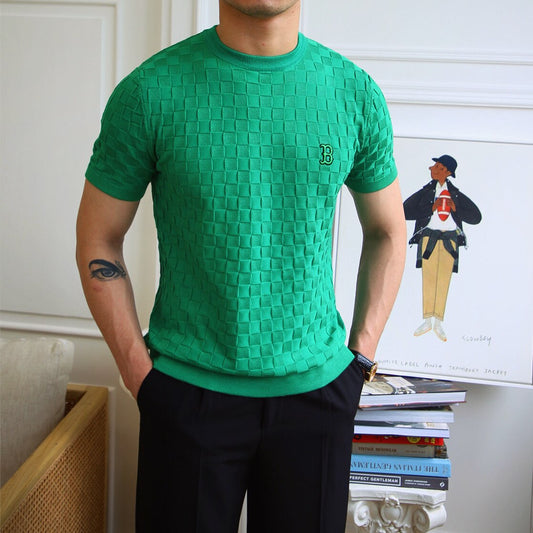 Embroidered "B" Short Sleeve T-Shirt