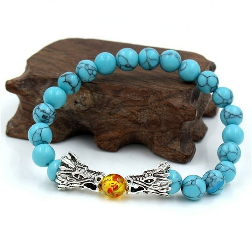 Fashion Volcanic Stone Dragon Bracelet