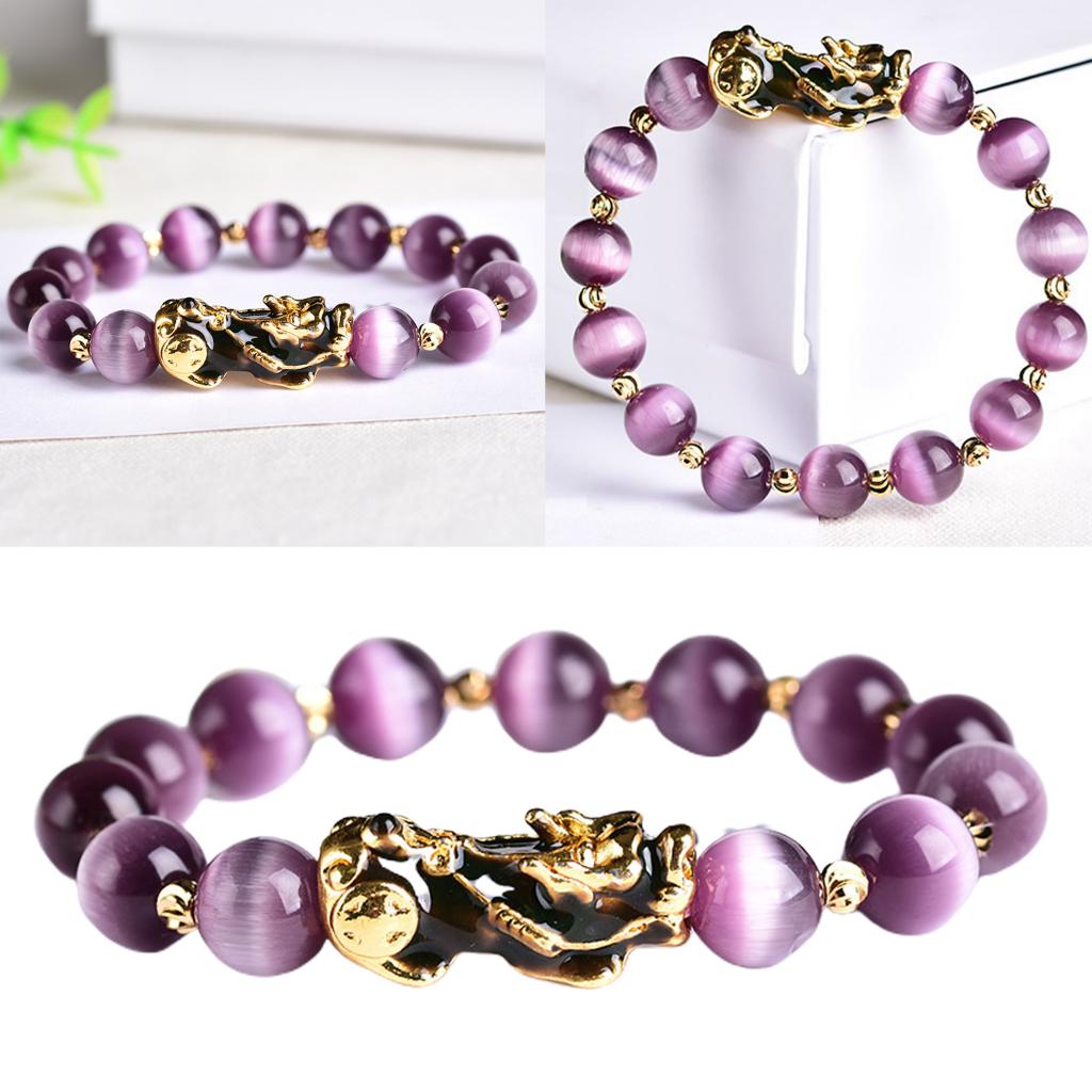 Feng Shui Obsidian Bead Bracelets Wealth Pixiu Bracelet Bring Lucky