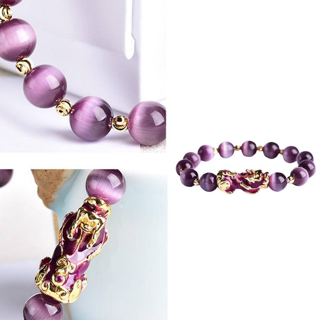 Feng Shui Obsidian Bead Bracelets Wealth Pixiu Bracelet Bring Lucky