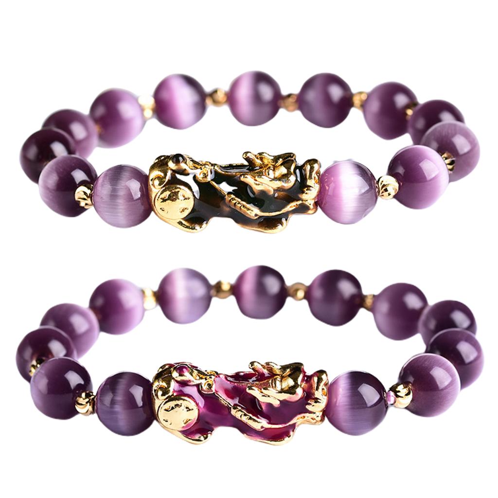 Feng Shui Obsidian Bead Bracelets Wealth Pixiu Bracelet Bring Lucky