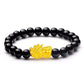 Feng Shui Obsidian Stone Beads Bracelet Men Women Unisex Wristband