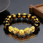 Feng Shui Obsidian Stone Beads Bracelet Men Women Unisex Wristband