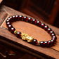 Feng Shui Obsidian Stone Beads Brave Troops Bracelet Men Women Unisex
