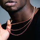3MM TENNIS CHAIN PinkRuby by TRENDY