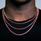 3MM TENNIS CHAIN PinkRuby by TRENDY