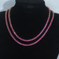 3MM TENNIS CHAIN PinkRuby by TRENDY