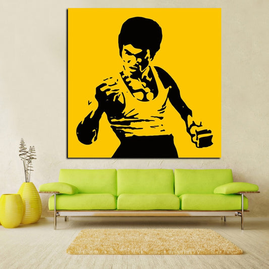 Hd Print Pop Art Famous Bruce Lee Oil Painting On Canvas Art Kungfu
