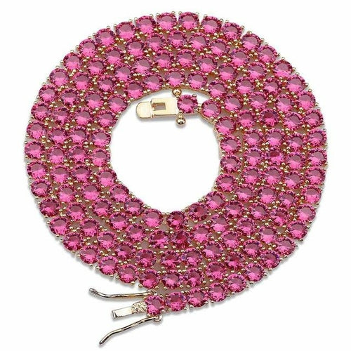 4MM TENNIS CHAIN copper  A CZ