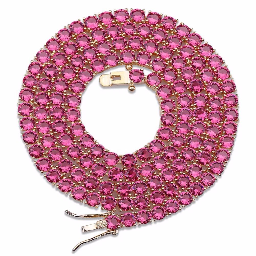 4MM TENNIS CHAIN copper  A CZ
