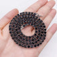 6MM TENNIS CHAIN Black Stones CZ