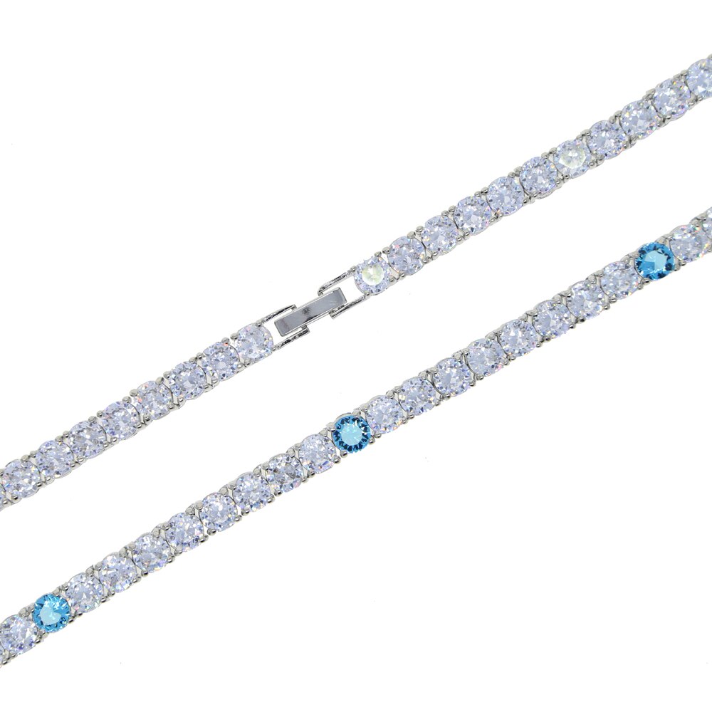 5MM TENNIS CHAIN Two Tone AAA CZ by FIRSTSIGHT