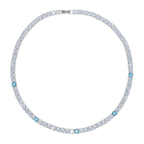 5MM TENNIS CHAIN Two Tone AAA CZ by FIRSTSIGHT