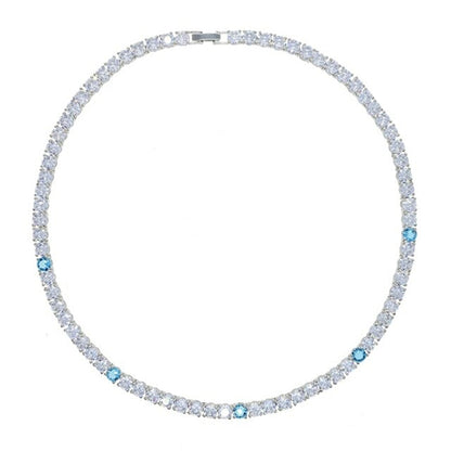 5MM TENNIS CHAIN Two Tone AAA CZ by FIRSTSIGHT