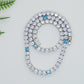 5MM TENNIS CHAIN Two Tone AAA CZ by FIRSTSIGHT