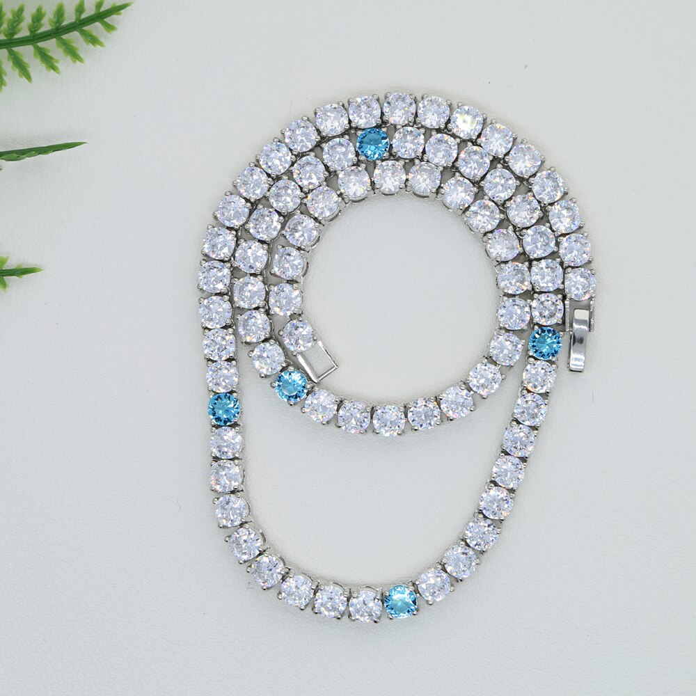 5MM TENNIS CHAIN Two Tone AAA CZ by FIRSTSIGHT
