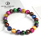 Jd High Quality Blue Tiger Eye Buddha Bracelets Natural Stone Round
