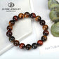 Jd High Quality Blue Tiger Eye Buddha Bracelets Natural Stone Round