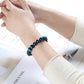 Jd High Quality Blue Tiger Eye Buddha Bracelets Natural Stone Round