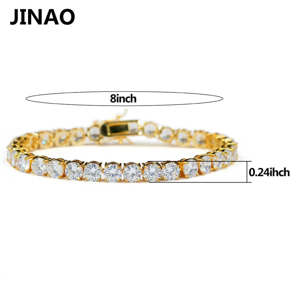6MM TENNIS BRACELET AAA CZ by JINAO