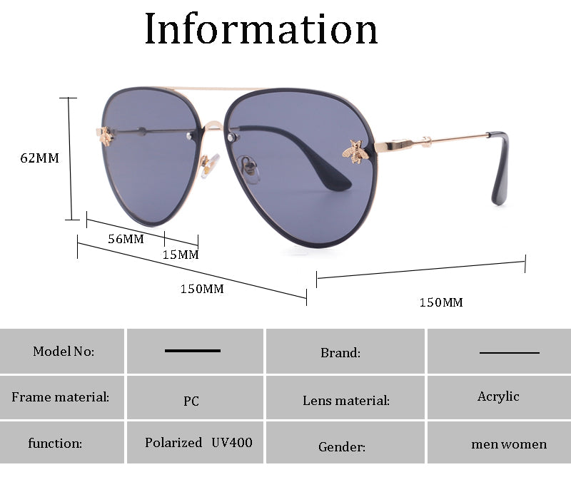Luxury Designer Rimless Sunglasses Year Round Fashion