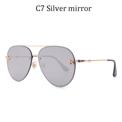Luxury Designer Rimless Sunglasses Year Round Fashion