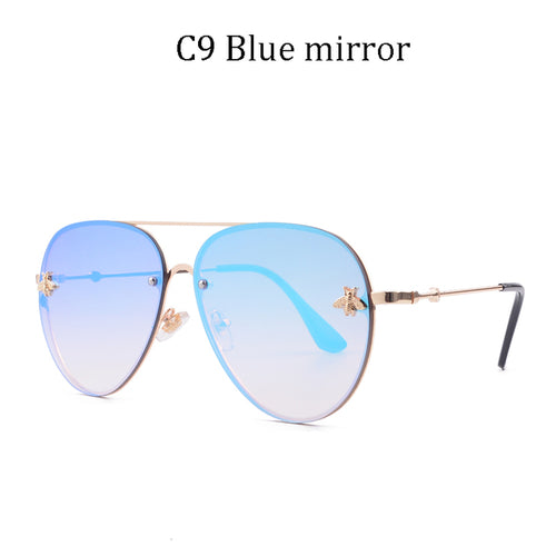 Luxury Designer Rimless Sunglasses Year Round Fashion