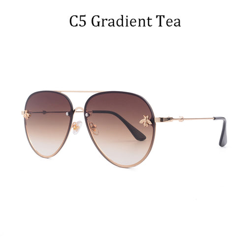 Luxury Designer Rimless Sunglasses Year Round Fashion
