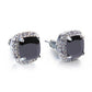 Luxury Female Crystal Purple Stone Earrings Fashion Rose Gold Zircon