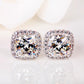 Luxury Female Crystal Zircon Stone Earrings Fashion Silver Color
