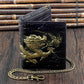 Mens 3D Dragon Vintage Luxury Leather Wallet ID Card Holder Purse w/