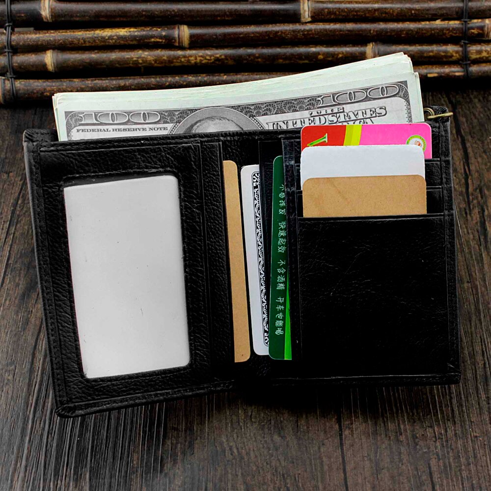 Mens 3D Dragon Vintage Luxury Leather Wallet ID Card Holder Purse w/