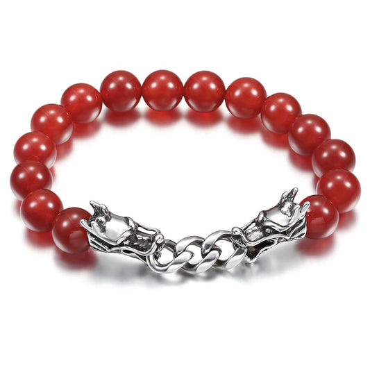 Red Agate Dragon powerful Bracelet