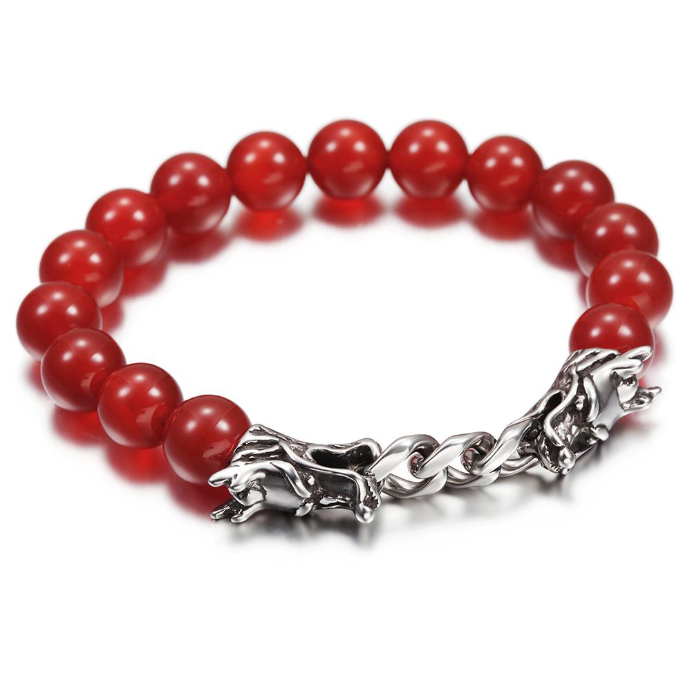 Red Agate Dragon powerful Bracelet