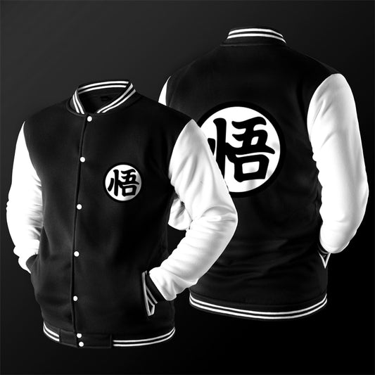 New Japanese Anime Varsity Jacket Autumn Casual Sweatshirt Hoodie Coat
